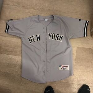 Reebok Gray New York Kids Baseball Jersey